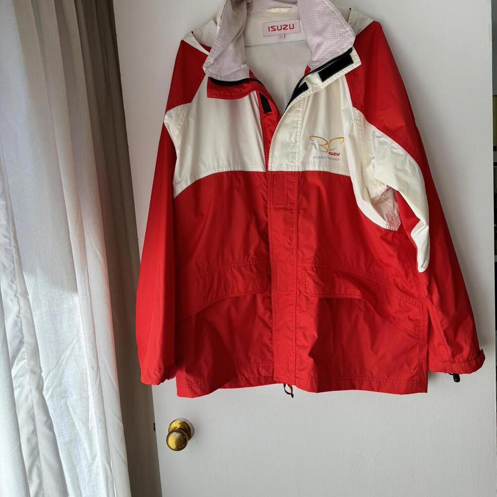 Rare authentic Isuzu Japanese worker jacket Japan retro vintage work coat size L
